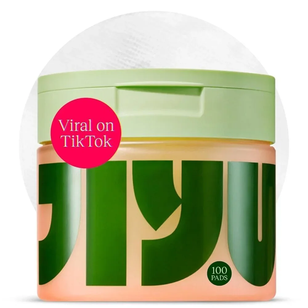 JiYu Toning Polish Pads Dark Spots Wrinkles Dull Skin with Snail Mucin 100 Count